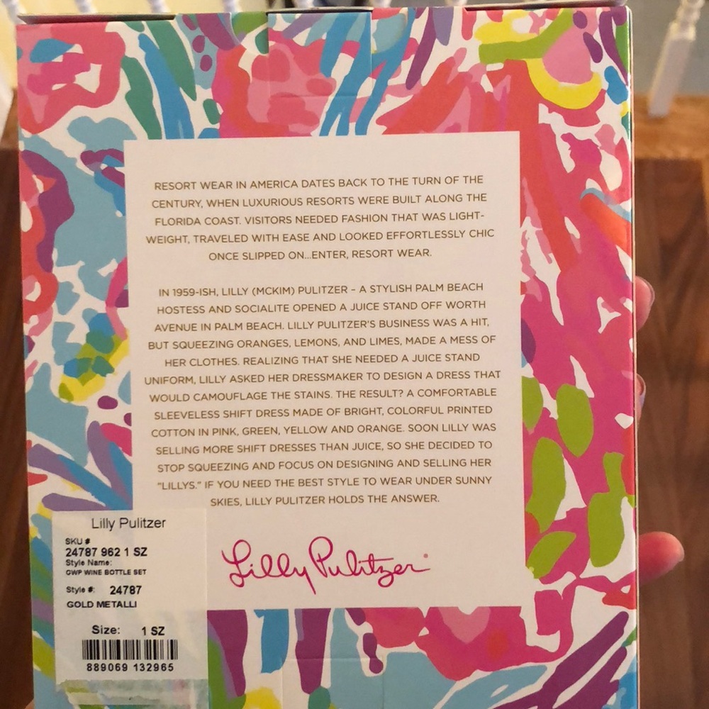 Lilly Pulitzer wine stopper and cork screw set - Picture 3 of 3